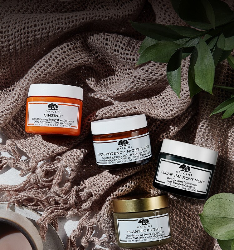 Coffee, blanket, moisturizers