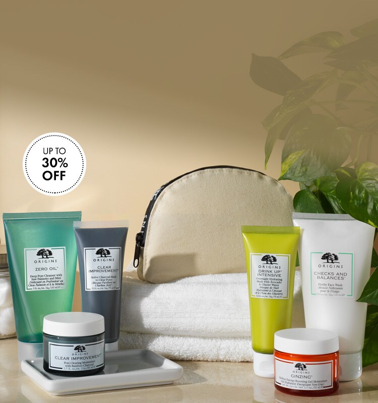 Cleanser, mask, and moisturizer kit in spa