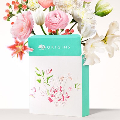 mother's day gift box filled with flowers