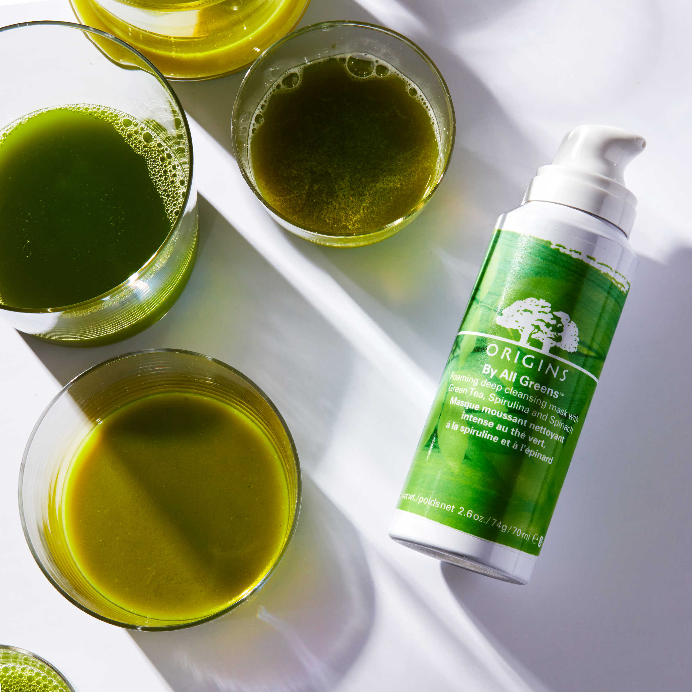 By All Greens™ Foaming deep cleansing mask with Green Tea, Spirulina