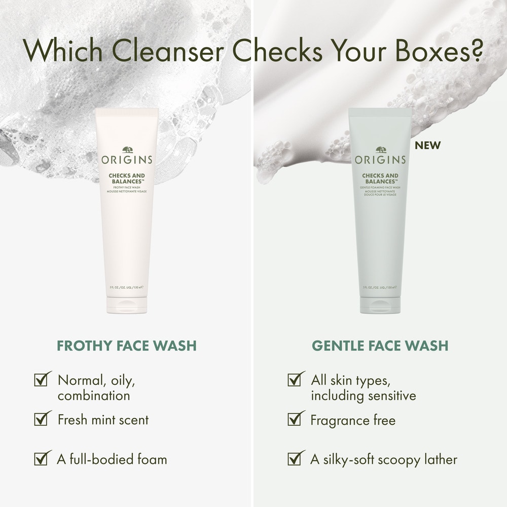 Checks and Balances™ Gentle Foaming Face Wash Home & Away Duo, Full Size + Deluxe Sample