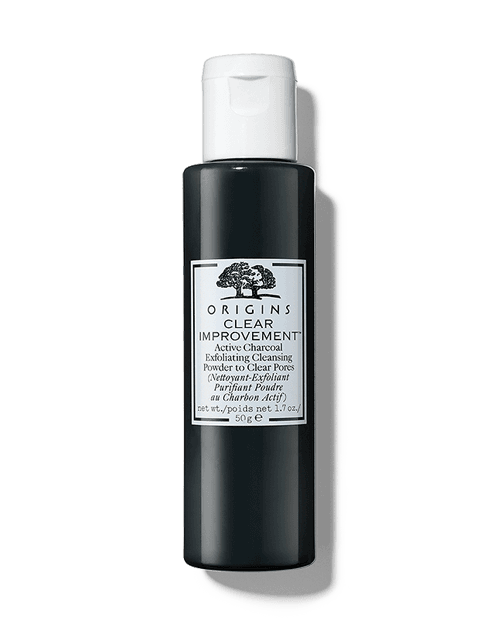 clear improvement active charcoal exfoliating cleansing powder to