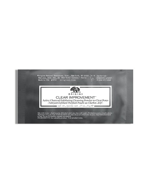 clear improvement active charcoal exfoliating cleansing powder to