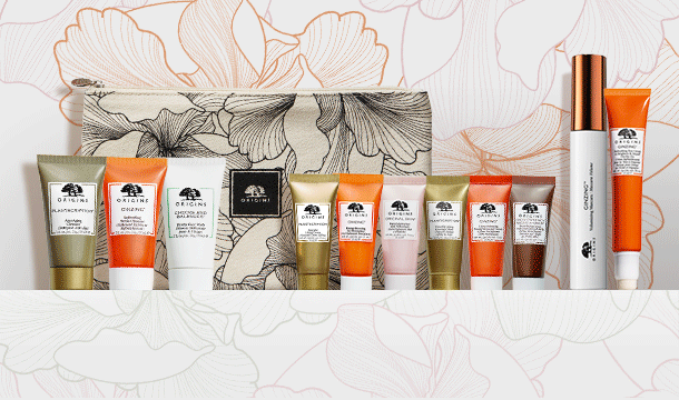 Free custom 4-piece set when you spend $55. Plus, 2 FREE full-sizes when you spend $75 (up to $85 value)